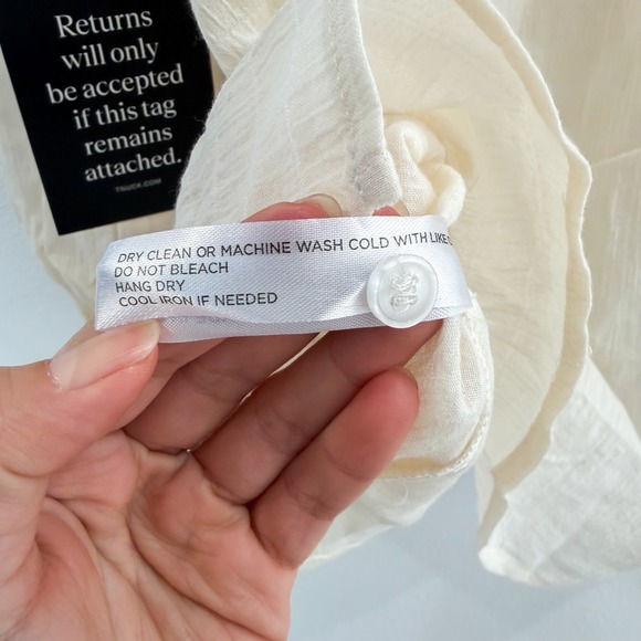 NWT Tuckernuck Boho Preppy Renaissance Pirate Blouse Top Long Sleeve S - Picture 7 of 7